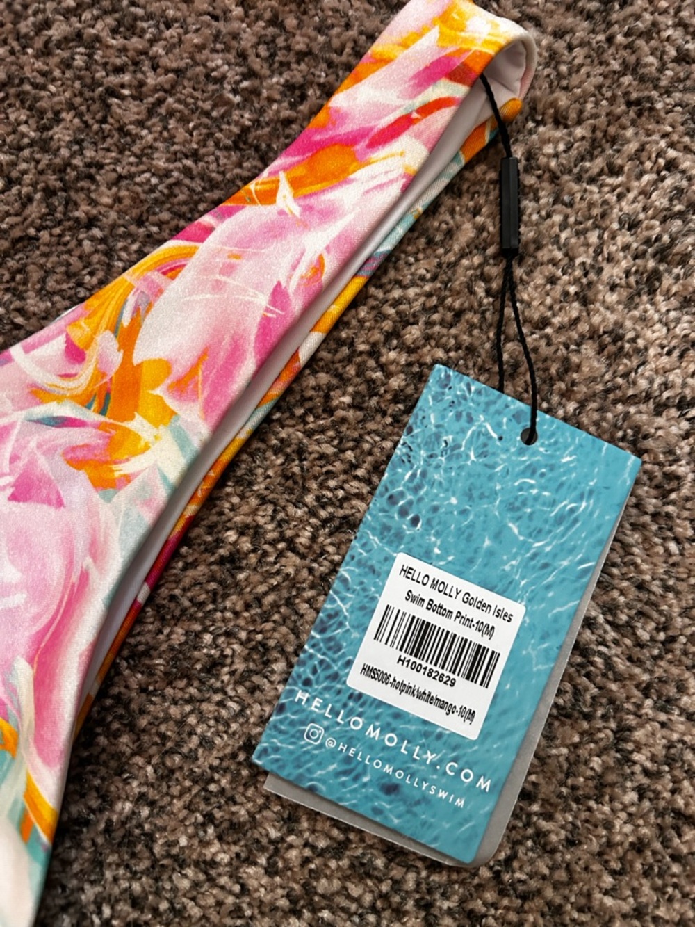 Hello Molly Crisscross Bikini Set Tropical print - Picture 6 of 11
